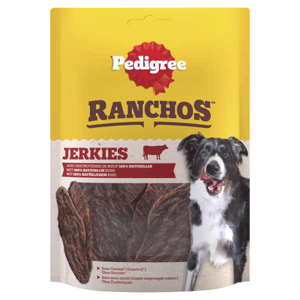 Pedigree Ranchos Jerkies Rund 70 g – productverpakking