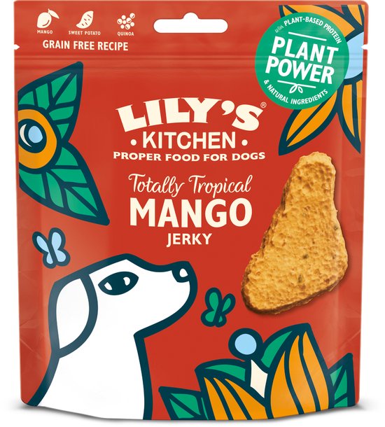 Zakje Lily’s Kitchen Totally Tropical Mango Jerky 70 g