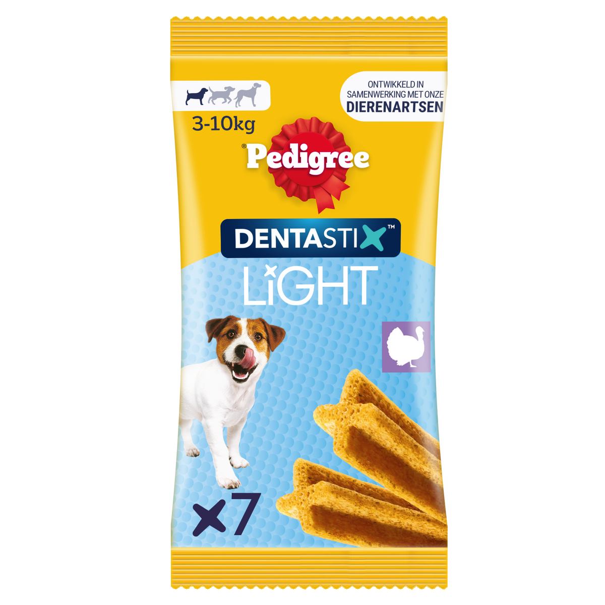 Pedigree DentaStix Light Mini 3–10 kg 58 g – productverpakking