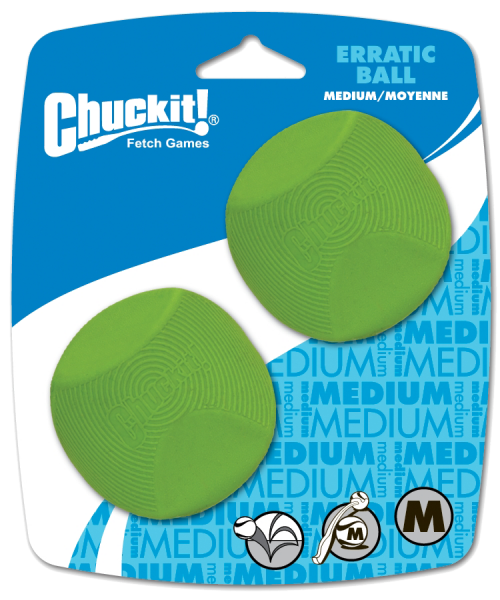 Chuckit! Erratic Ball – M, 2 stuks – productafbeelding