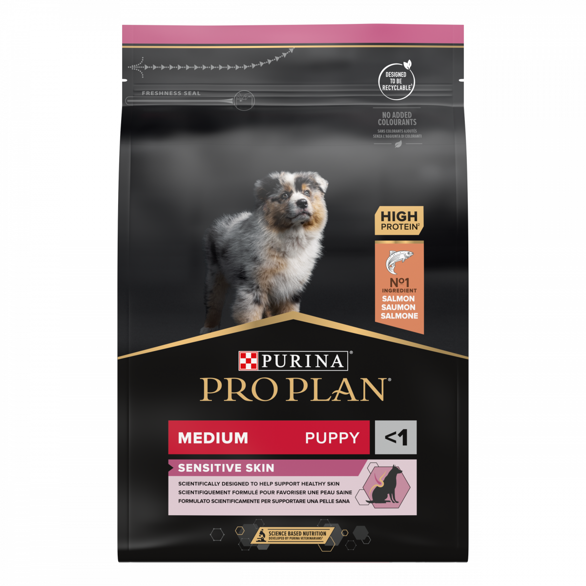Pro Plan puppy medium sensitive skin zalm 3kg, 3 kg, EAN 7613035114838