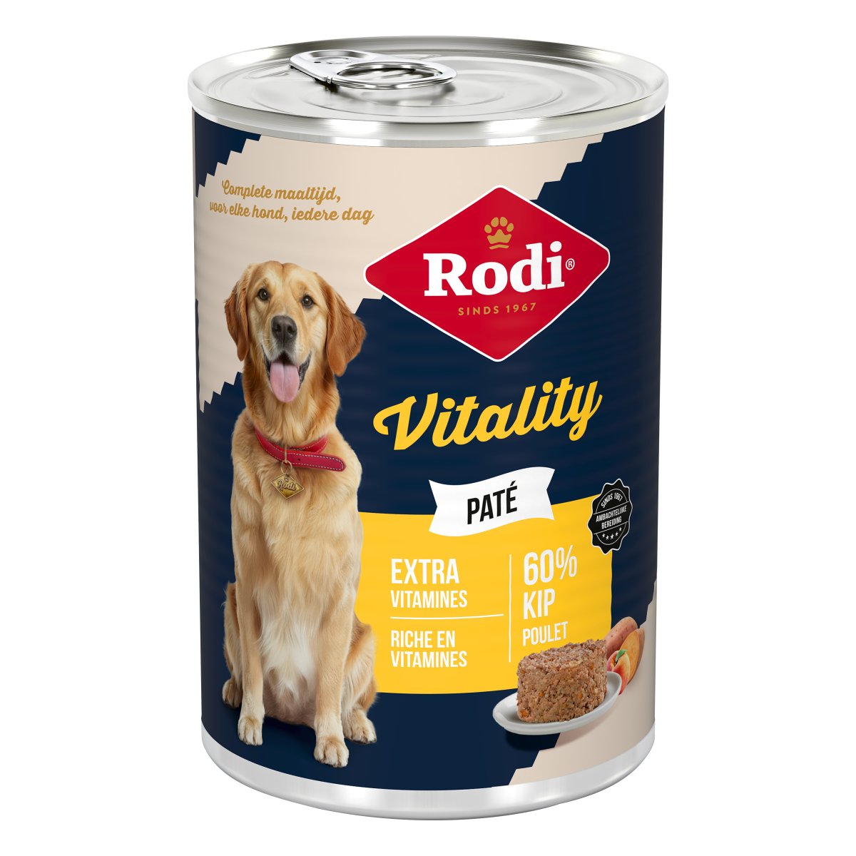 Verpakking Rodi Vitality Paté Kip 400 g