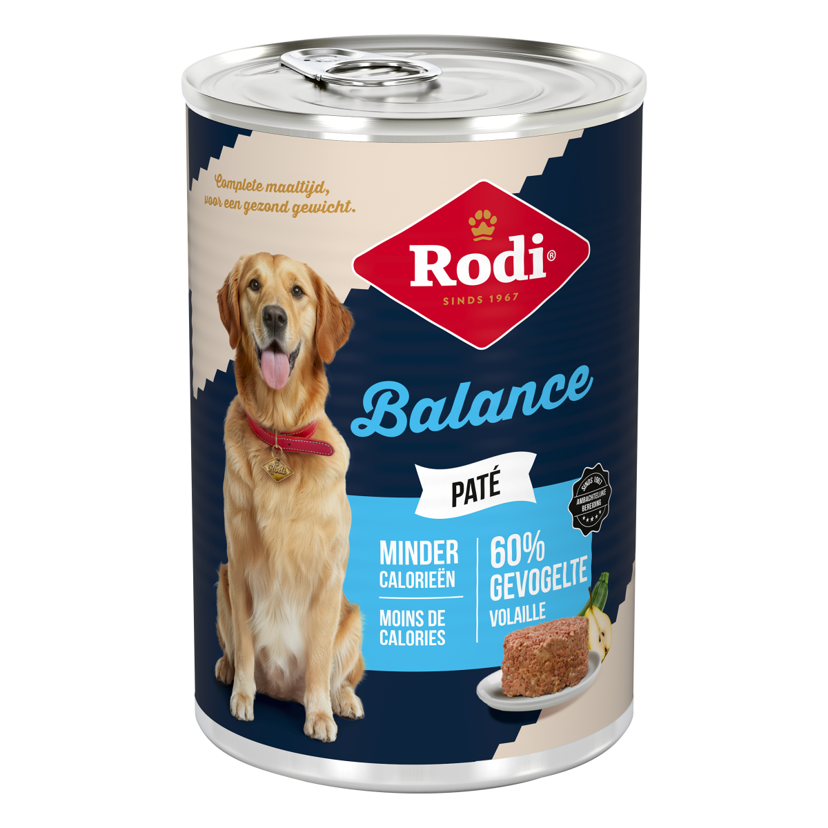 Verpakking Rodi Balance Paté Kalkoen 400 g
