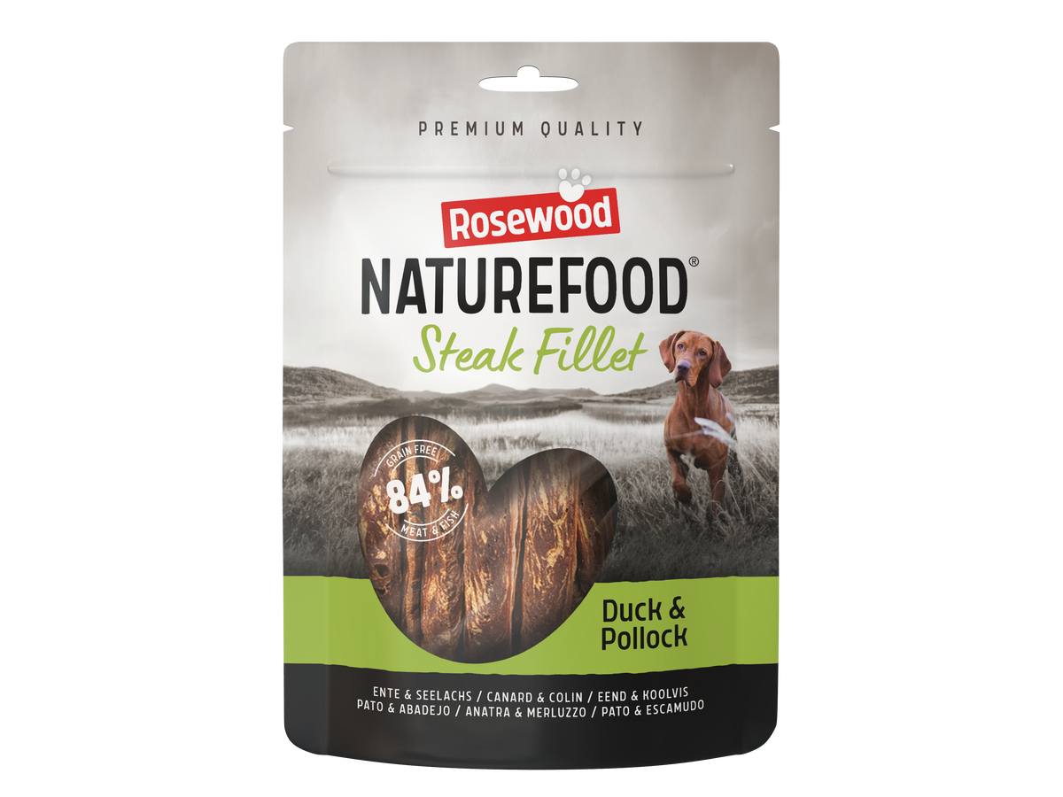Rosewood Naturefood Steak Filet eend voor honden, 100 g