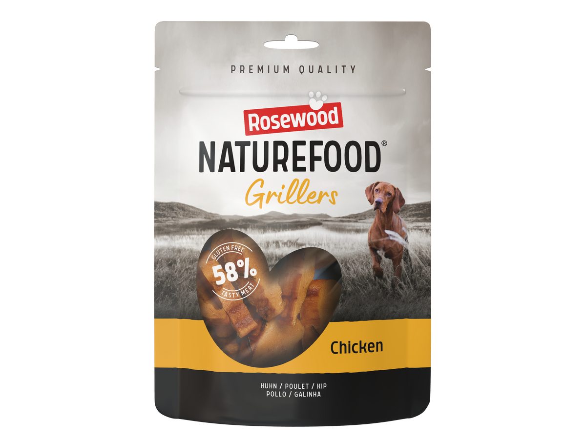 Rosewood Naturefood Grillers kip voor honden, 100 g