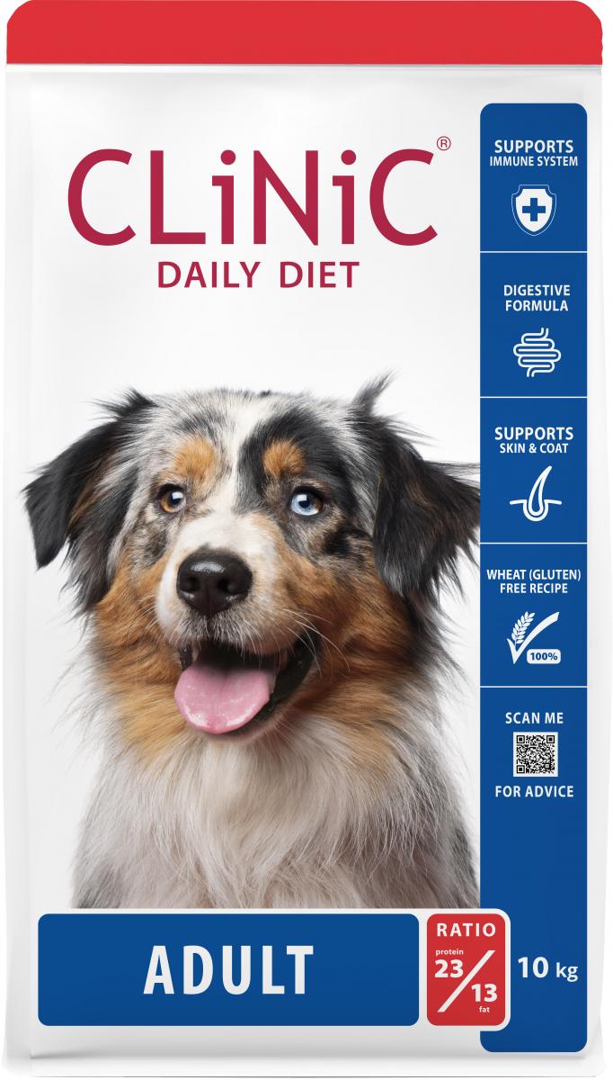 CLiNiC Daily Diet Adult Kip – 10 kg hondenvoer verpakking