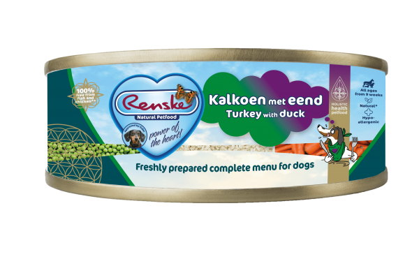 Renske Kalkoen met Eend 95 g nat hondenvoer