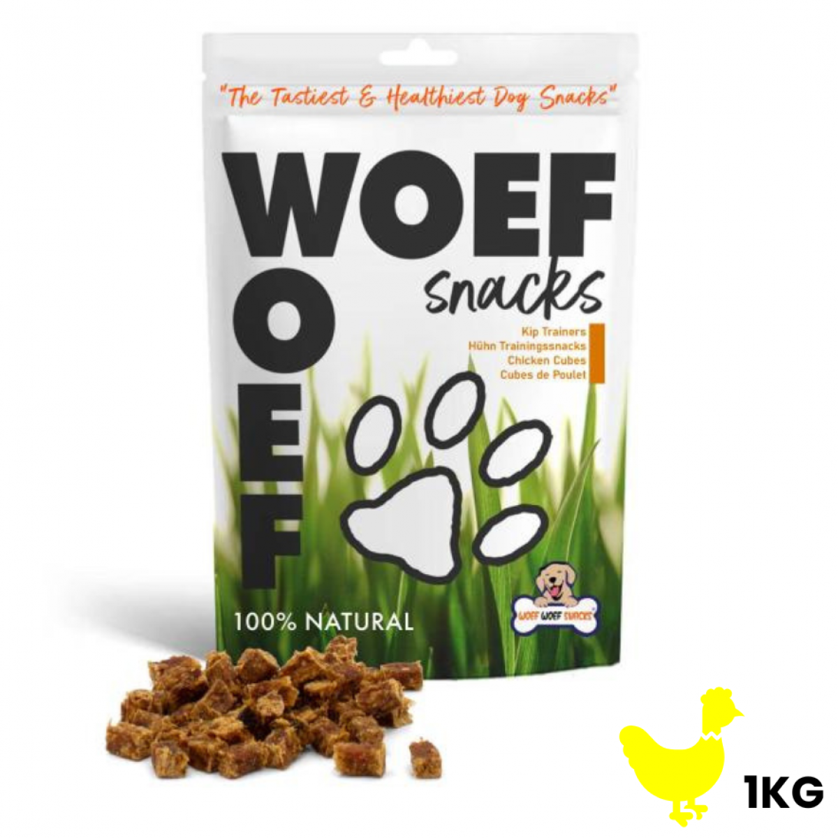 Woef Woef Kiptrainers L – 1 kg verpakking