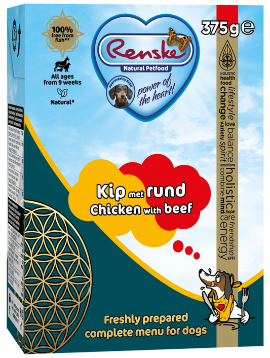 Renske Vers Bereid Kip met Rund 375 g