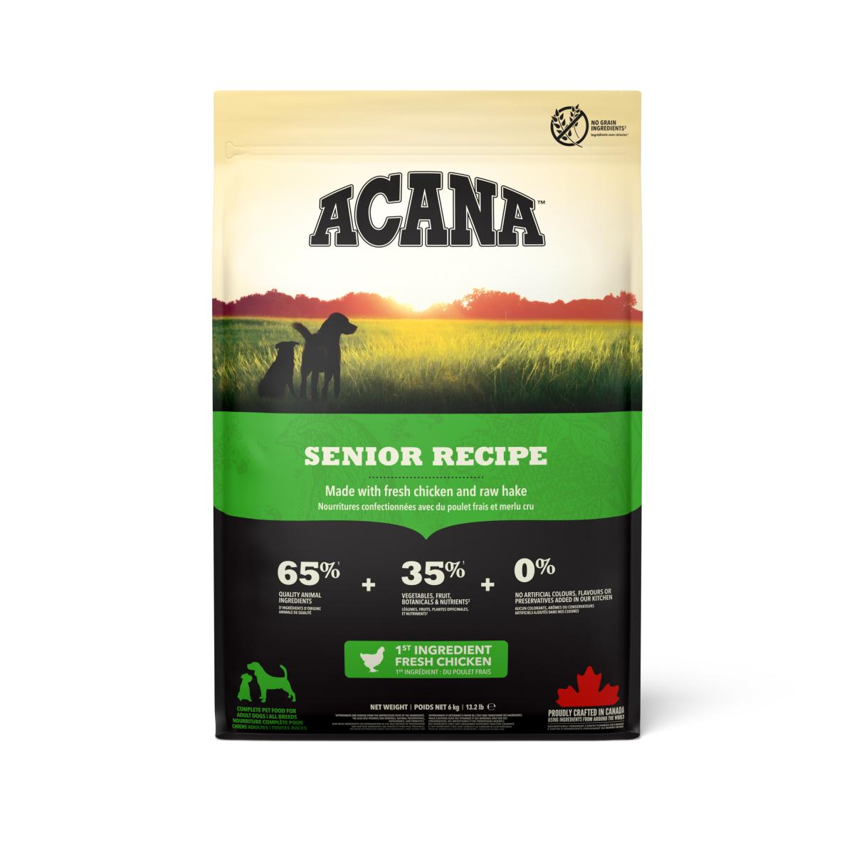 Verpakking Acana Senior hondenvoer 6 kg