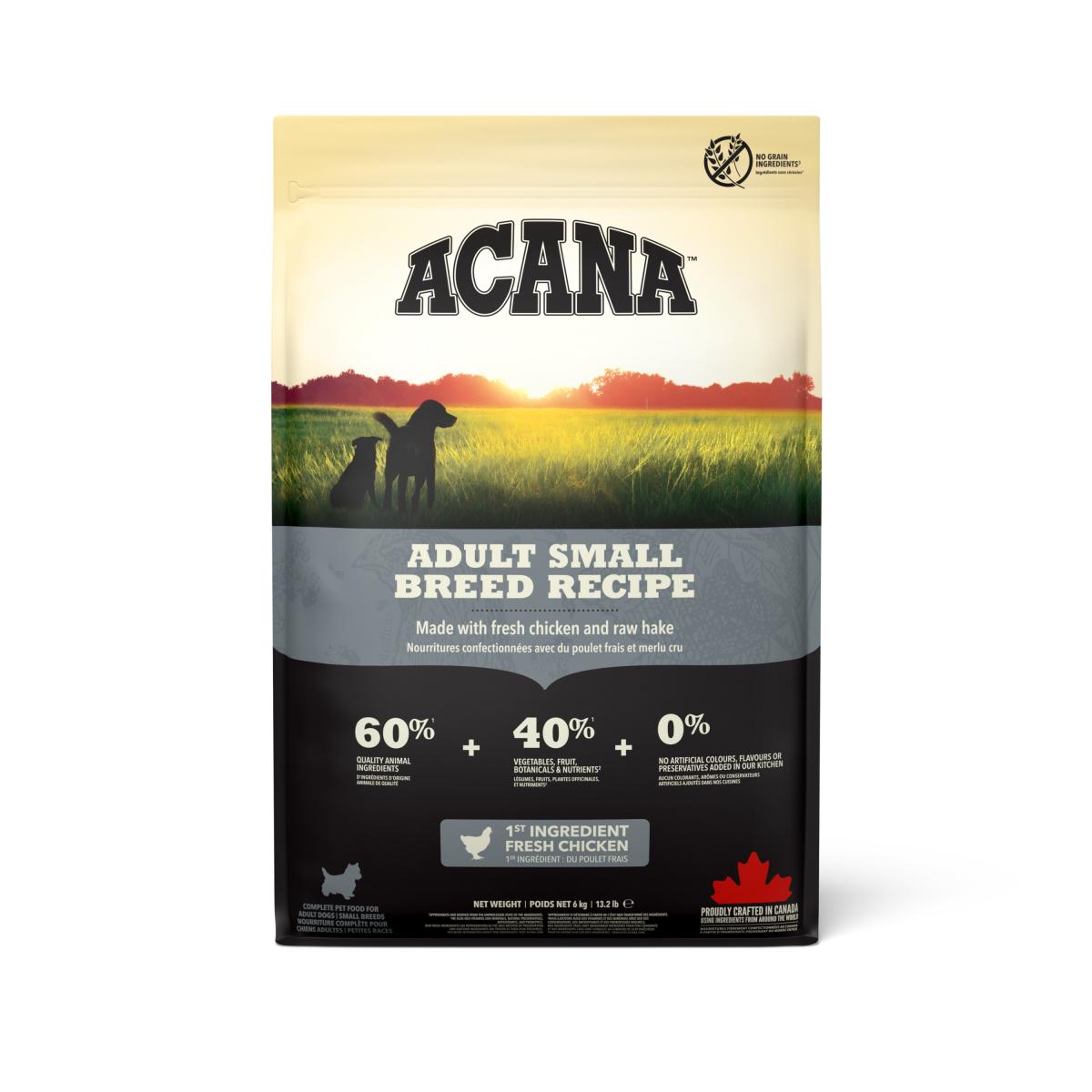 Verpakking Acana Adult Small Breed hondenvoer 6 kg