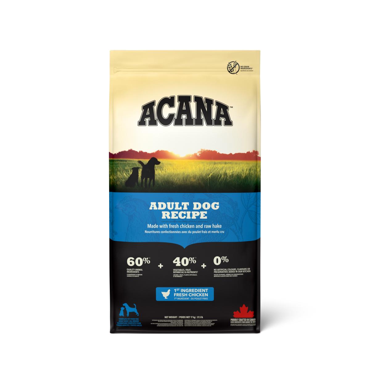 Acana Adult Dog graanvrij droog hondenvoer 17 kg