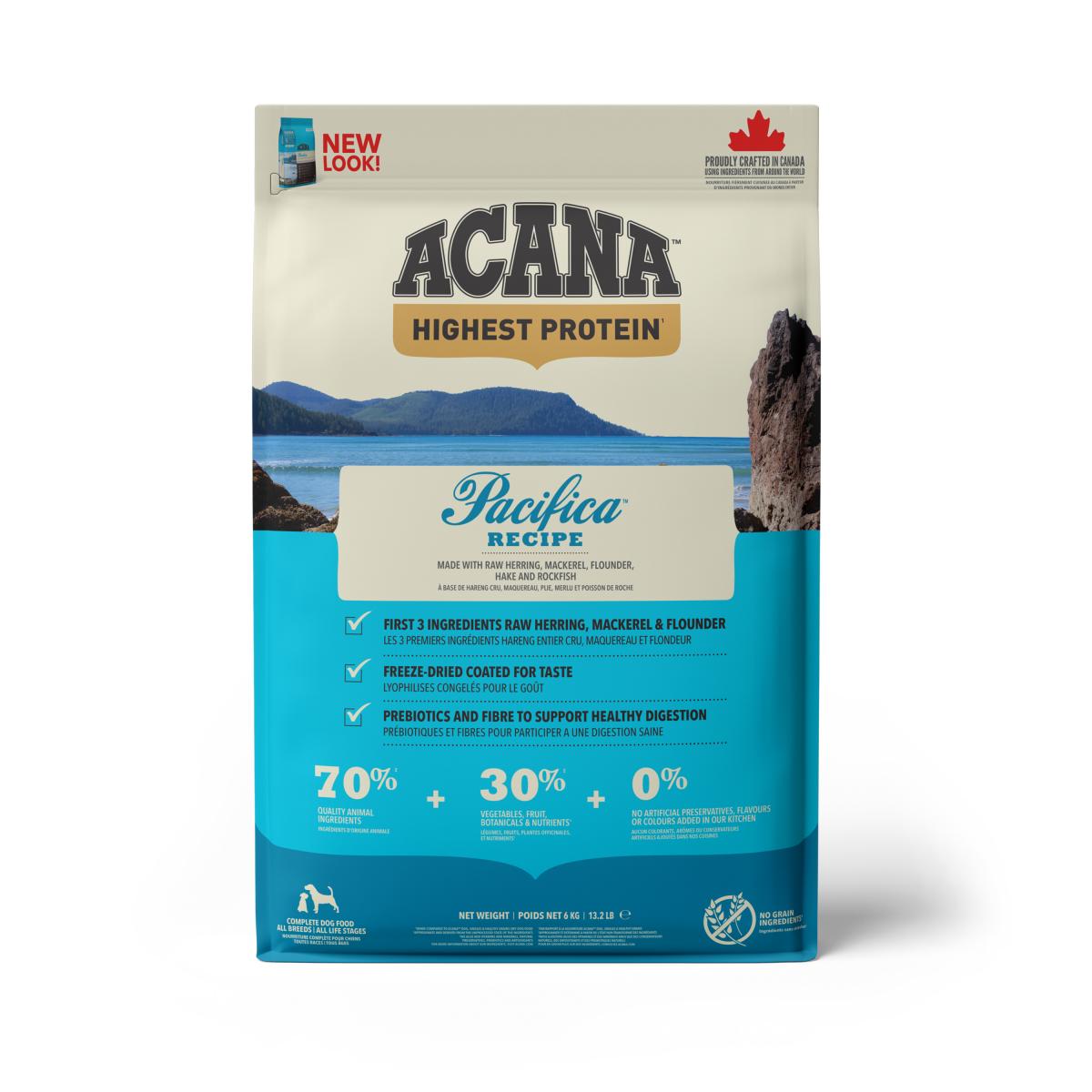 Verpakking Acana Highest Protein Pacifica droogvoer voor honden 6 kg