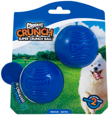 Chuckit! Super Crunch Ball – M, Ø6,5 cm, 2 stuks – productafbeelding