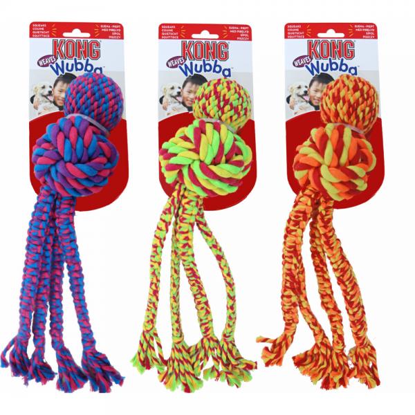 Kong wubba weaves rope L 1st, 1 stuk, EAN 035585405049
