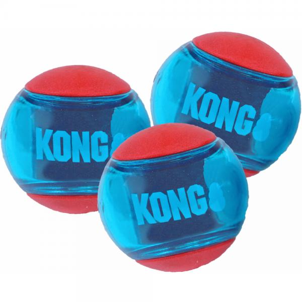 Kong squeez action red M 3st, 3 stuks, EAN 035585464053