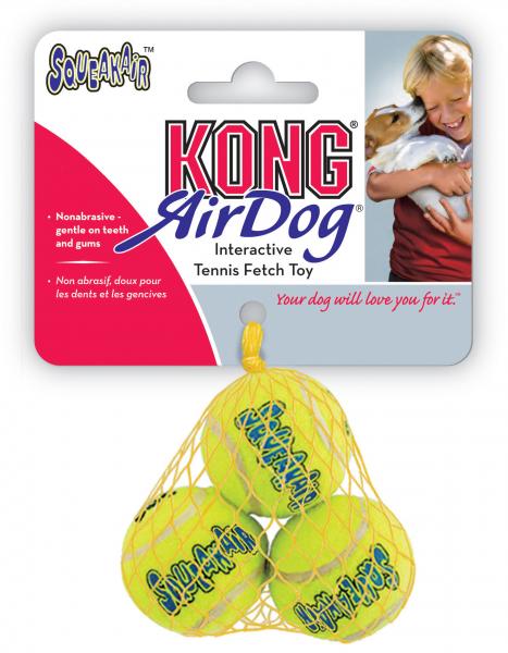 Kong air squeakair tennis ball XS 3st, 3 stuks, EAN 035585775180