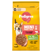 Pedigree Adult Mini Rund & Groenten Hondenbrokken 1,4 kg – productverpakking