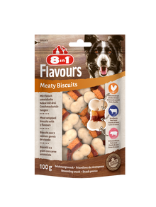 8in1 Flavours meaty biscuits 100 g – hondensnack voor honden