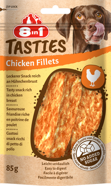 8in1 Tasties chicken fillets 85 g – hondensnack voor honden