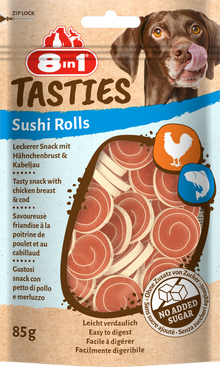 8in1 Tasties sushi rolls 85 g – hondensnack voor honden