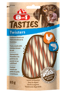 8in1 Tasties twisters 85 g – hondensnack voor honden