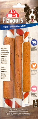 8in1 Triple Flavour mega ribs 140 g – hondensnack voor honden
