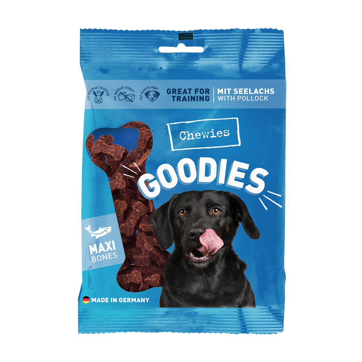 Chewies Goodies Maxi Koolvis 200 g – productverpakking