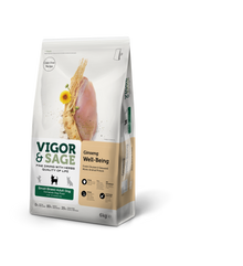 Vigor & Sage Adult Small Well-Being met ginseng – 6 kg verpakking