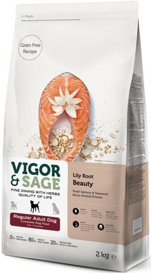 Vigor & Sage Adult Beauty met lily root – 2 kg verpakking