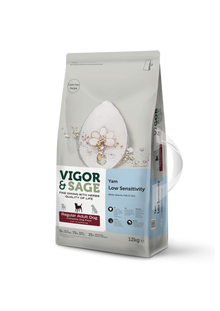 Vigor & Sage Adult Low Sensitivity met yam – 12 kg verpakking