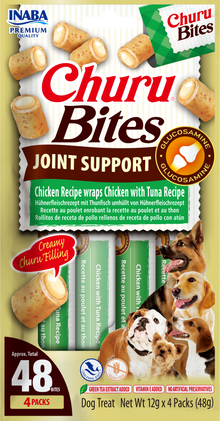 Inaba Churu Bites Joint Support kip om tonijn 4 × 12 g