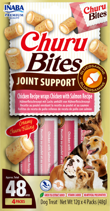 Inaba Churu Bites Joint Support kip om zalm 4 × 12 g
