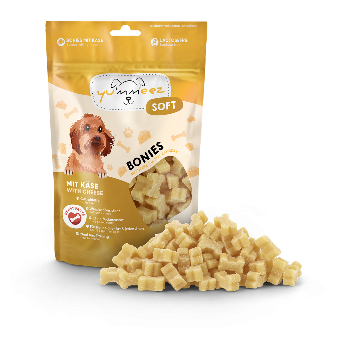 Yummeez Soft Bonies Kaas – 165 g verpakking
