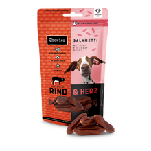 Chewies Salametti Rund met Hart 60 g – productverpakking