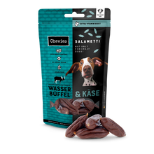 Chewies Salametti Waterbuffel & Kaas 200 g – productverpakking