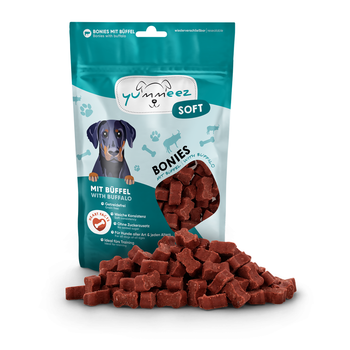Yummeez Soft Bonies Buffel – 165 g verpakking