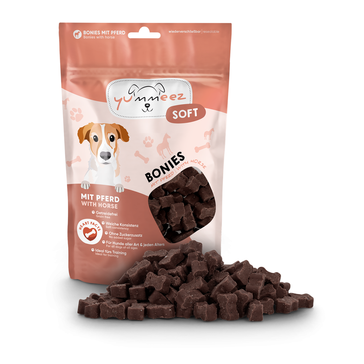Yummeez Soft Bonies Paard – 165 g verpakking
