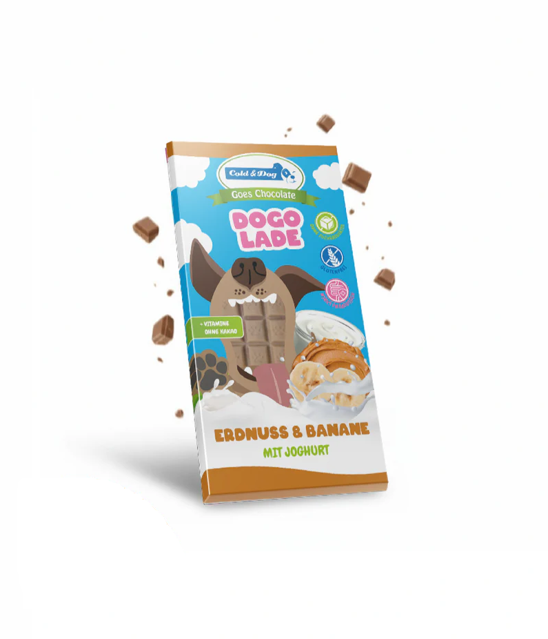 Cold&Dog Dogolade Pinda & Banaan – 100 g hondensnack verpakking