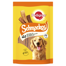 Pedigree Schmackos Gevogelte Mix 20 strips 144 g – productverpakking