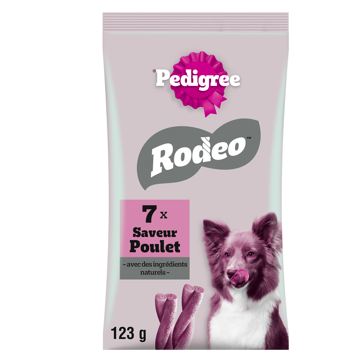 Pedigree Rodeo Kip 7 stuks 123 g – productverpakking