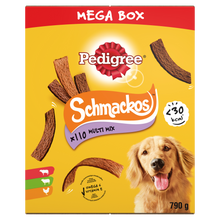 Pedigree Schmackos Mega Box Multi Mix 110 strips 790 g – productverpakking