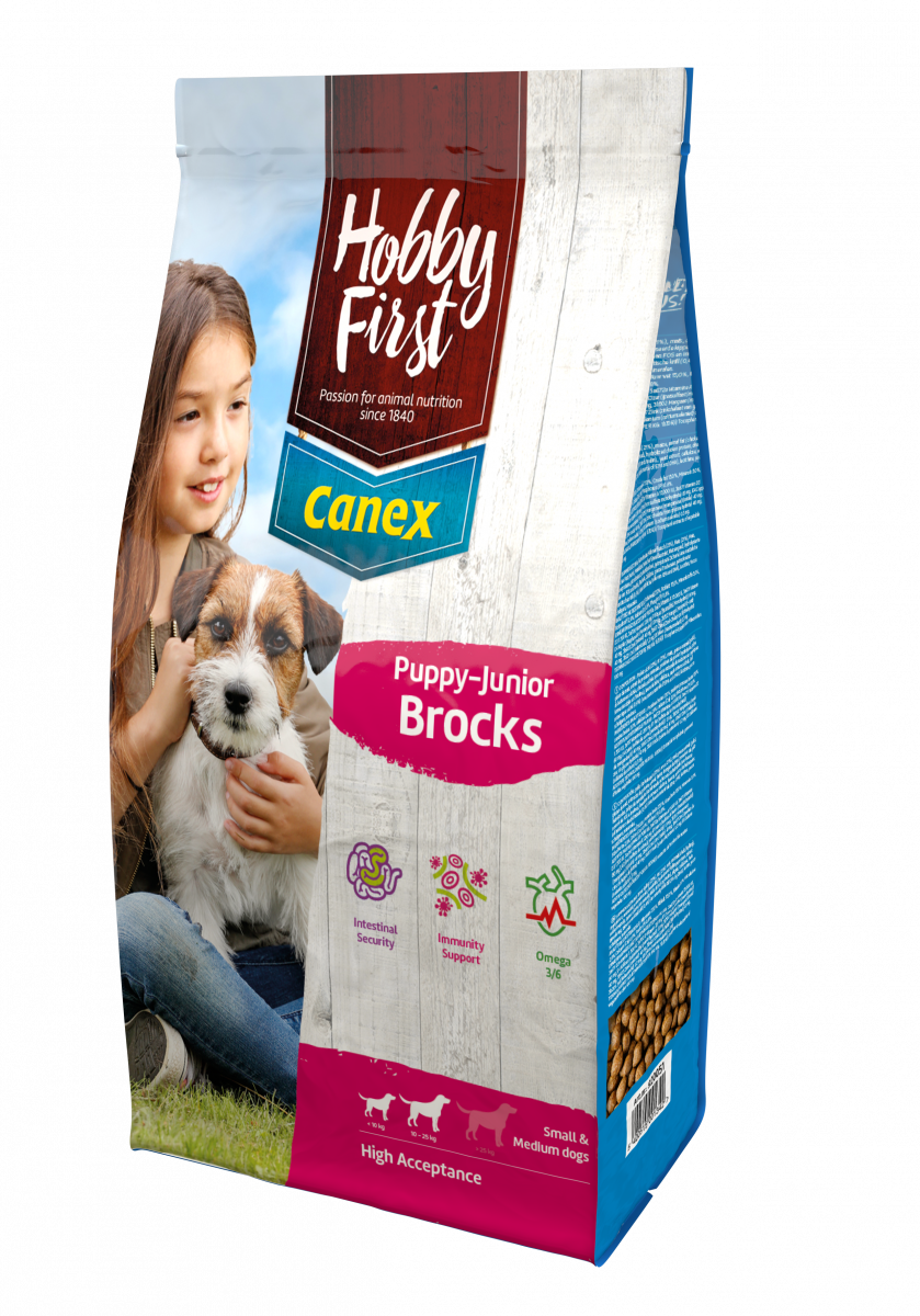 Hobby First Canex Puppy/Junior 12 kg – droog hondenvoer voor honden