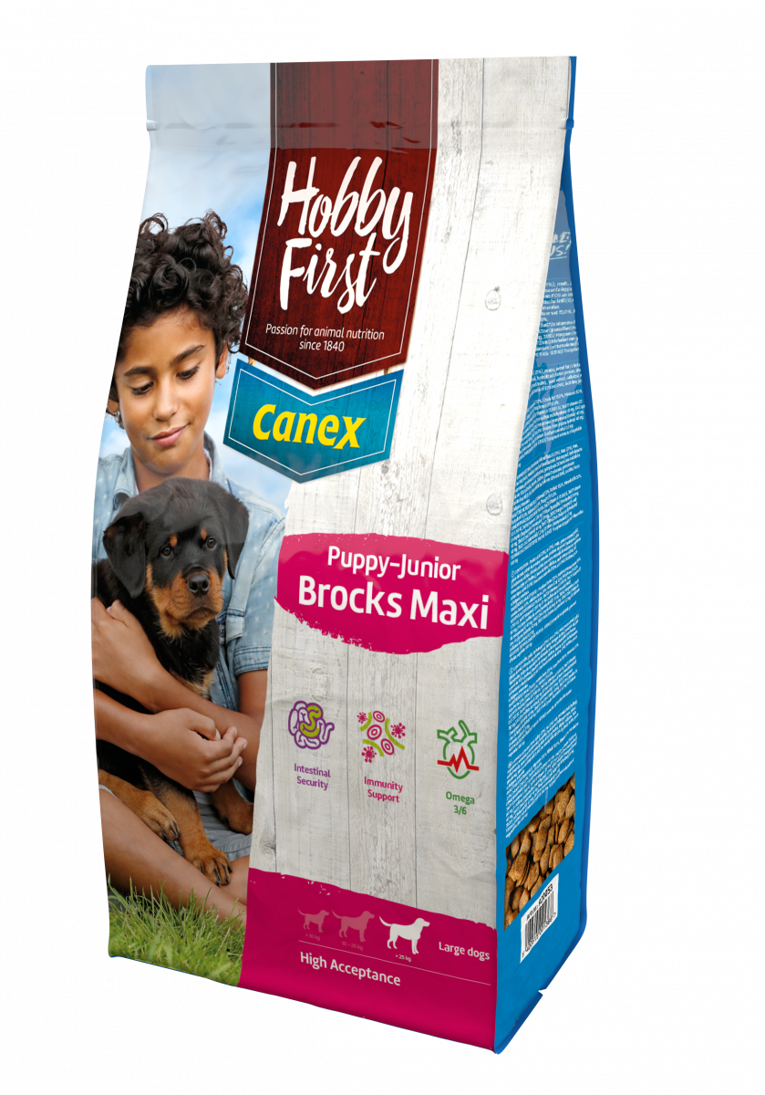 Hobby First Canex Puppy/Junior Maxi 12 kg – droog hondenvoer voor honden