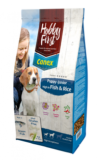 Hobby First Canex Puppy/Junior fish & rice 12 kg – droog hondenvoer voor honden