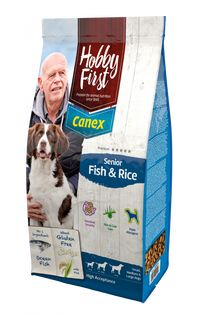 Hobby First Canex senior fish & rice 3 kg – droog hondenvoer voor honden