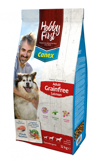 Hobby First Canex adult salmon Grainfree 12 kg – droog hondenvoer voor honden