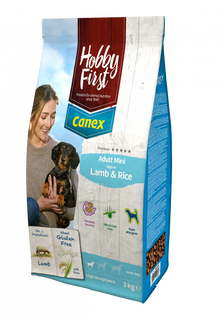 Hobby First Canex adult lamb & rice Mini 3 kg – droog hondenvoer voor honden