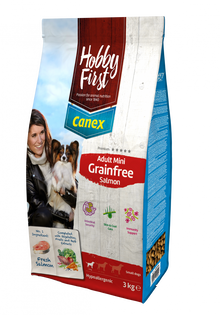 Hobby First Canex adult salmon Mini Grainfree 3 kg – droog hondenvoer voor honden