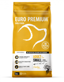Euro-Premium Original Adult Small Kip & Rijst – 3 kg – verpakking Euro-Premium